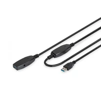 Digitus DA-73105 USB kábel USB 3.2 Gen 1 (3.1 Gen 1) 10 M USB A 5 Gbit/s Fekete