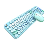 MOFII Lovely 2.4G vezeték nélküli billentyűzet + egér szett (kék)