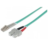 Intellinet 751094 száloptikás kábel 5 M LC SC OM3 Türkizkék