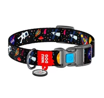 Nylon nyakörv QR kóddal Waudog "NASA" méret M