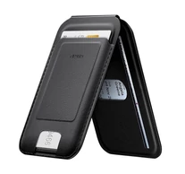 UGREEN LP836 mágneses pénztárca állvány funkcióval, iPhone MagSafe, bőr (fekete)