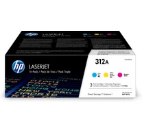 HP 312A Cyan Tri-Pack LaserJet Toner Cartridge