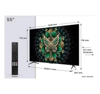 TCL C6K 55C6K TV 139.7 cm (55") 4K Ultra HD Smart TV Wi-Fi Metallic