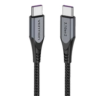 USB-C-USB-C 100W Vention TAHHF 5A 1m USB 3.1 Gen2 4k kábel (szürke)