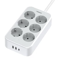 TESSAN power strip TS-PS02DE00 (white)