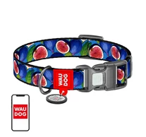 Waudog "Fig" nylon nyakörv QR kóddal, XL méret