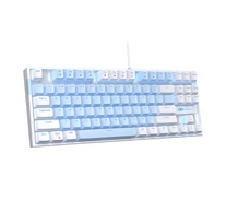 MageGee MK-STAR mechanikus játékbillentyűzet (fehér és kék) (QWERTY)
