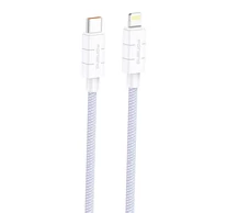 Cable USB-C do Lightning Foneng XS02 PD27W, 1.2m (fioletowy)