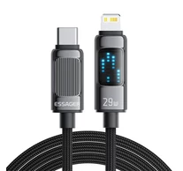 Cable USB Essager EXCTL-LG0A-P USB-C do lightning 29W 1m