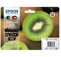 Epson Kiwi 202 tintapatron 1 db Eredeti Standard teljesítmény Fekete, Fotó fekete, Cián, Magenta, Sárga