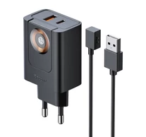 McDodo CH-3700 30W 2 az 1-ben USB-C+A töltő, fekete