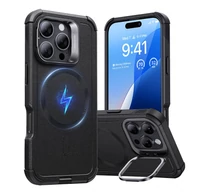 Cyber Tough (HaloLock) ESR case with stand for iPhone 16 Pro Max (black)