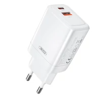 Fali töltő XO CE16, 45W, 1x USB-C, 1x USB-A