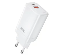 Fali töltő XO CE17, 65 W, 1x USB-C, 1x USB-A