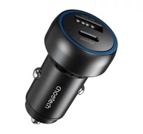 Choetech 60W 2xUSB-C+USB-A autós töltő (fekete)