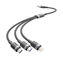 USB 2.0 A-3-in-1 6A kábel Vention CTRBG 1.5M (fekete)