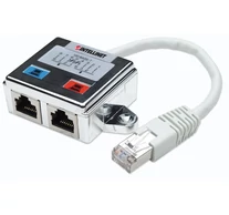 Intellinet 504195 csatlakozó átlakító 2 x RJ45 RJ45 Ezüst, Fehér