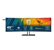 Philips 6000 series 45B1U6900C/00 számítógép monitor 113 cm (44.5") 5120 x 1440 pixelek UltraWide Dual Quad HD LED Fekete