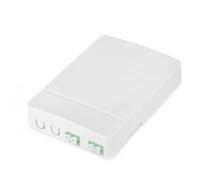 FTTH ház, 2x LC(APC) DX adapterral