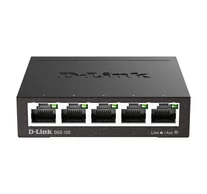 D-Link DGS-105 Beállítást nem igénylő (unmanaged) L2 Gigabit Ethernet (10/100/1000) Fekete