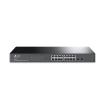 TP-Link JetStream TL-SG2218 hálózati kapcsoló Vezérelt L2/L2+ Gigabit Ethernet (10/100/1000) 1U Fekete