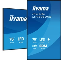 iiyama LH7575UHS-B2AG 75 hüvelykes 3840x2160 UHD IPS panel Matt 25% 500cd/m Táj és Portré