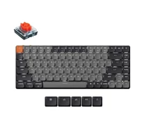 Keychron K3 LED piros kapcsolós vezeték nélküli, alacsony profilú billentyűzet (szürke) [K3X-A1].