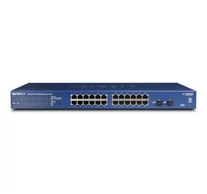 NETGEAR GS724Tv6 Vezérelt L2+/L3 Gigabit Ethernet (10/100/1000) 1U Kék, Szürke
