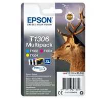 Epson Stag T1306 tintapatron 1 dB Eredeti Nagy (XL) kapacitású Cián, Magenta, Sárga