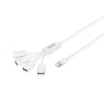 Digitus DA-70216 hálózati csatlakozó 480 Mbit/s Fehér