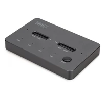 Digitus DA-71545-1 Meghajtó dokkoló állomás klónozási funkcióval | USB-C 3.1 Gen2 10Gbps | SSD M.2 NVMe (max. 2x 4TB) | Offline klónozási funkció | Fekete