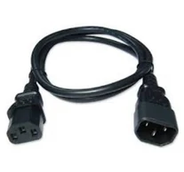 Zebra CS-CAB-IEC-L tápkábel Fekete 1 M C13 csatlakozó C14 csatlakozó