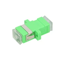 Extralink ADAPTER SC/APC SM SIMPLEX GREEN TRANSPARENT DUST CAPS - Adapter optikai adapter SC/APC 2000 db Zöld