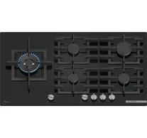 Bosch Serie 6 PPM9A6I40 hob Black Built-in 90 cm Gas 5 zone(s)