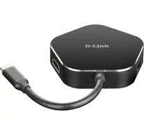 D-Link DUB-M420 dokkoló állomás és port replikátor Vezetékes Thunderbolt 3 Fekete, Ezüst