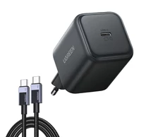 UGREEN X524 hálózati töltő, 45 W, USB-C GaN (fekete) + 1 m-es kábel
