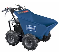 Scheppach DP 3000 - kerekes 4 x 4 meghajtású minidömper mechanikus billenéssel és 300 kg-os terheléssel