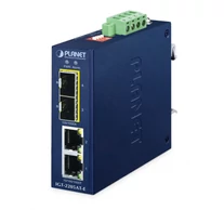PLANET IP40 Compact size 2-Port 100/1000X SFP + 2-Port 10/100/1000T Media Converter hálózati média konverter 1000 Mbit/s Kék