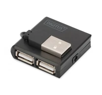 Digitus DA-70217 hálózati csatlakozó 480 Mbit/s Fekete