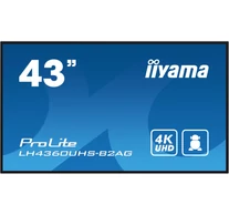IIYAMA LH4360UHS-B2AG 43inch 3840x2160 UHD VA panel 25perc 500cd/m Landscape and Portrait