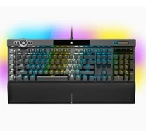 Corsair K100 RGB játékbillentyűzet USB QWERTY amerikai angol fekete