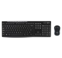 Logitech 920-004511 billentyűzet Egér mellékelve Otthoni Vezeték nélküli RF QWERTZ Német Fekete
