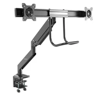 StarTech.com ARMSLMBARDUO asztali TV konzol 81,3 cm (32") Fekete