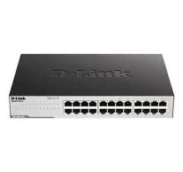 D-Link GO-SW-24G Beállítást nem igénylő (unmanaged) L2 Gigabit Ethernet (10/100/1000) 1U Fekete