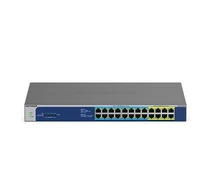 NETGEAR GS524UP Beállítást nem igénylő (unmanaged) Gigabit Ethernet (10/100/1000) Ethernet-áramellátás (PoE) támogatása Szürke