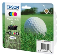 Epson Golf ball C13T34664020 tintapatron 1 db Eredeti Standard teljesítmény Fekete, Cián, Magenta, Sárga