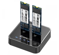 CoreParts MS-CLONER-NVME tároló meghajtó dokkoló állomás USB 3.2 Gen 2 (3.1 Gen 2) Type-C Fekete