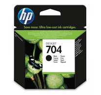 HP 704 Black Ink Cartridge tintapatron 1 dB Eredeti Fekete