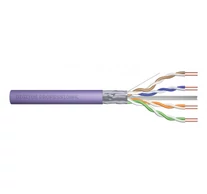 DIGITUS Cat.6 telepítési kábel, F/UTP, Dca, AWG 23/1, LSOH, 100 m, lila
