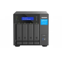 QNAP TVS-H474 NAS Tower Intel® Pentium® G7400 8 GB DDR4 0 TB QuTS hero Fekete